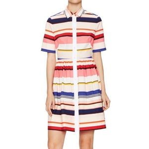 Kate Spade Berber Stripe Picnic Summer Dress Size 00